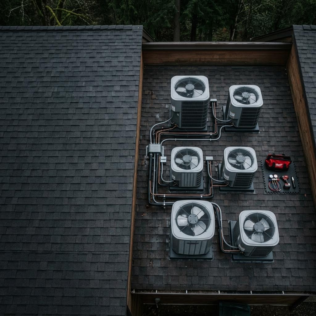 Aerial view of Sumner, WA — Coast HVAC service area